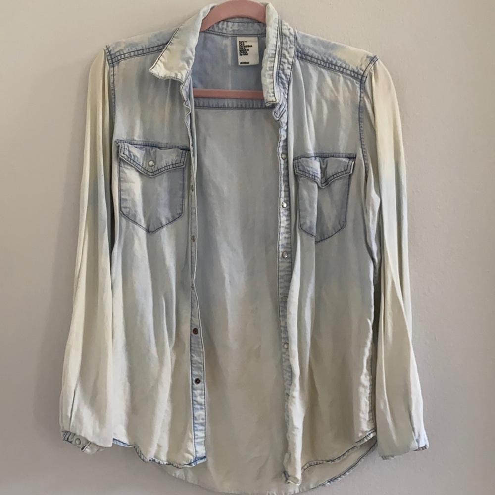 Cotton dyed jean shirt